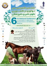 پوستر ششمین کنفرانس ملی نوآوری در کشاورزی، علوم دامی و دامپزشکی